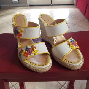 Luis Vuitton espadrille Wedge sandles